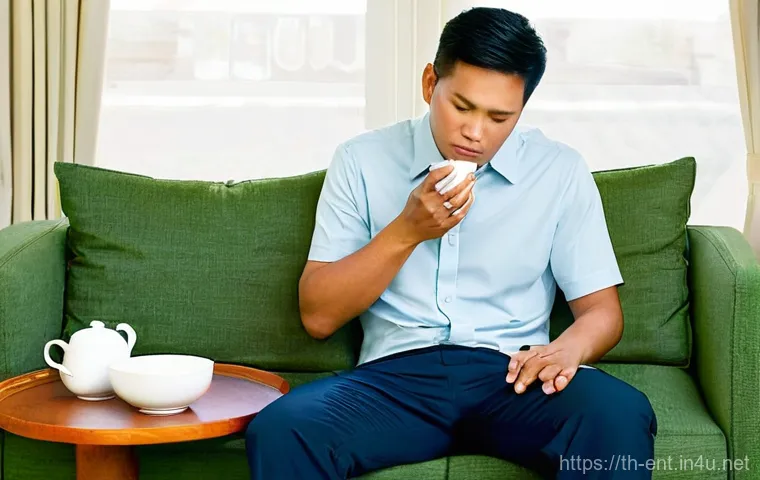 목 이물감 원인과 이비인후과 진료 - **Prompt 1: Visualizing Stress-Induced Throat Discomfort**
    "A young Thai woman in her late 20s i...